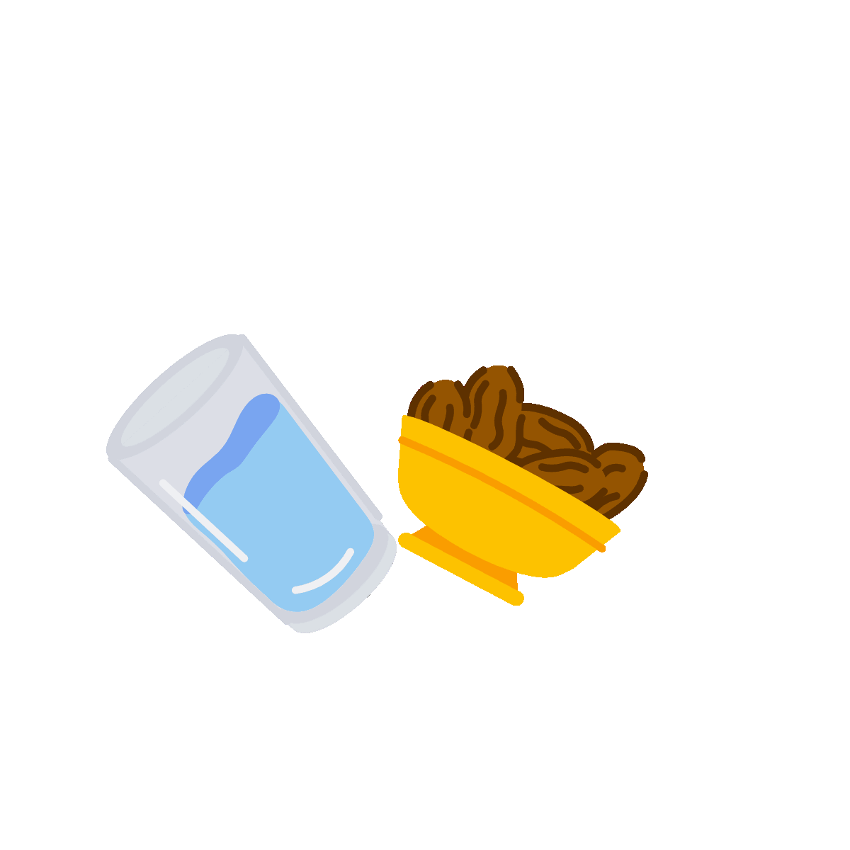 Fasting Flat Animated Sticker Design