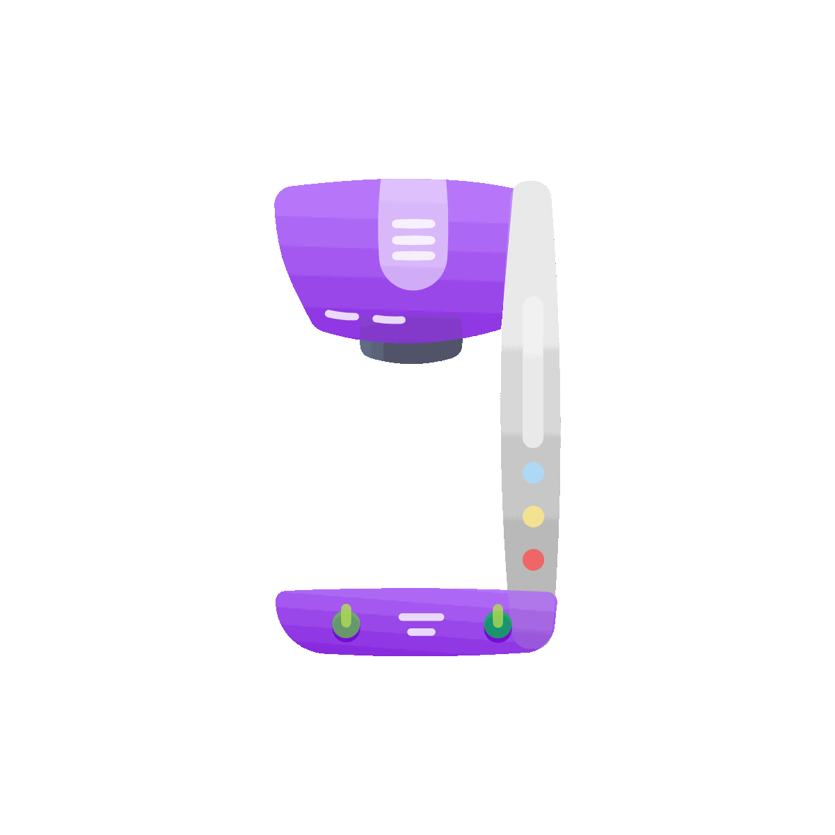Animated coffee maker flat icon design