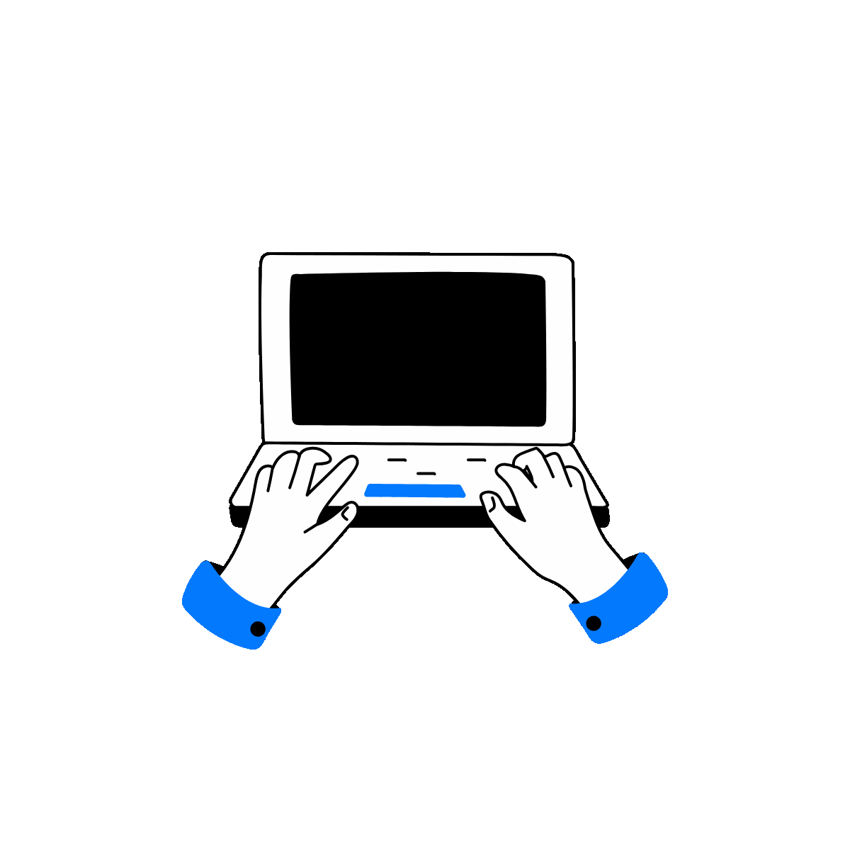 Data Entry Doodle Animated Illustration