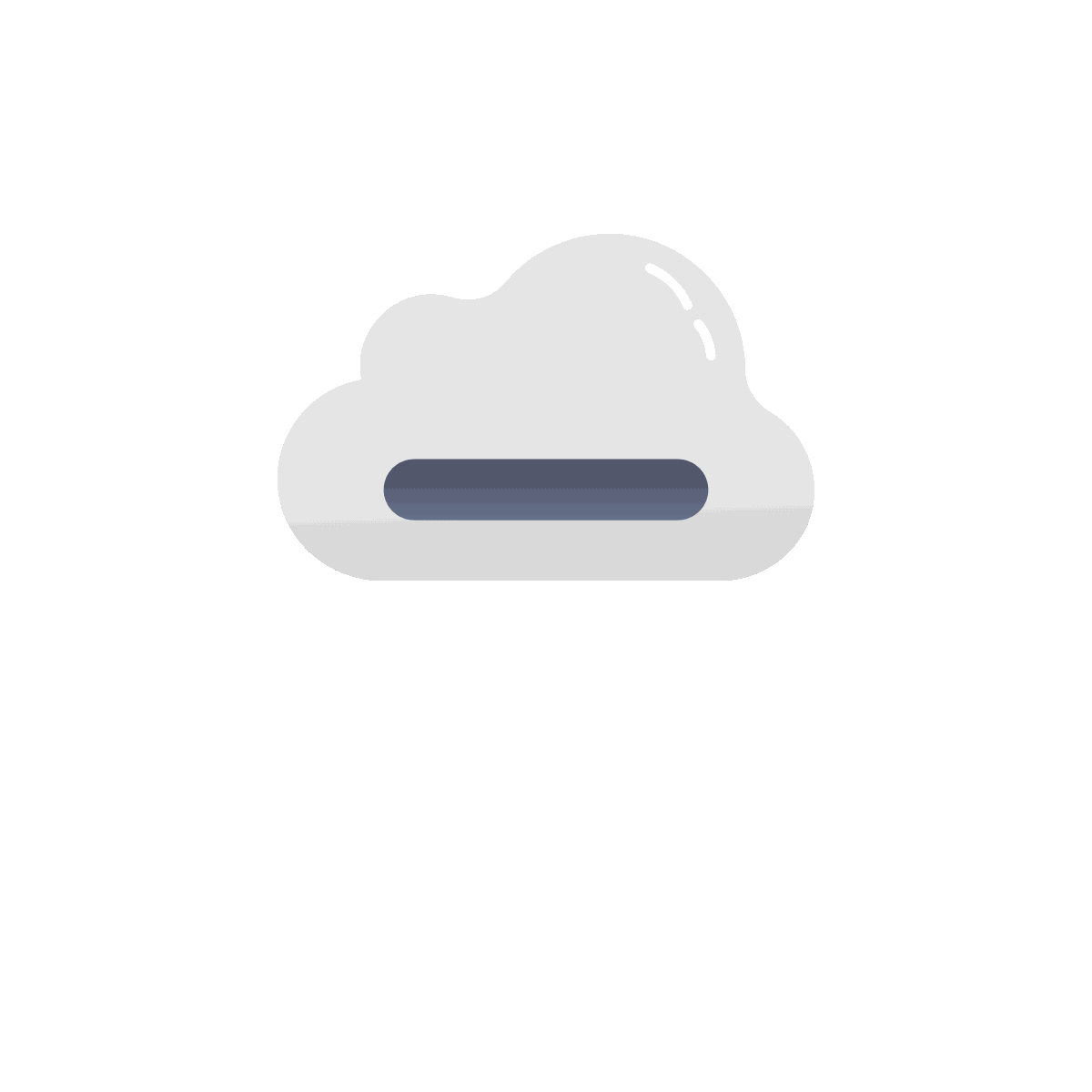Animated Flat Cloud Money Icon Design