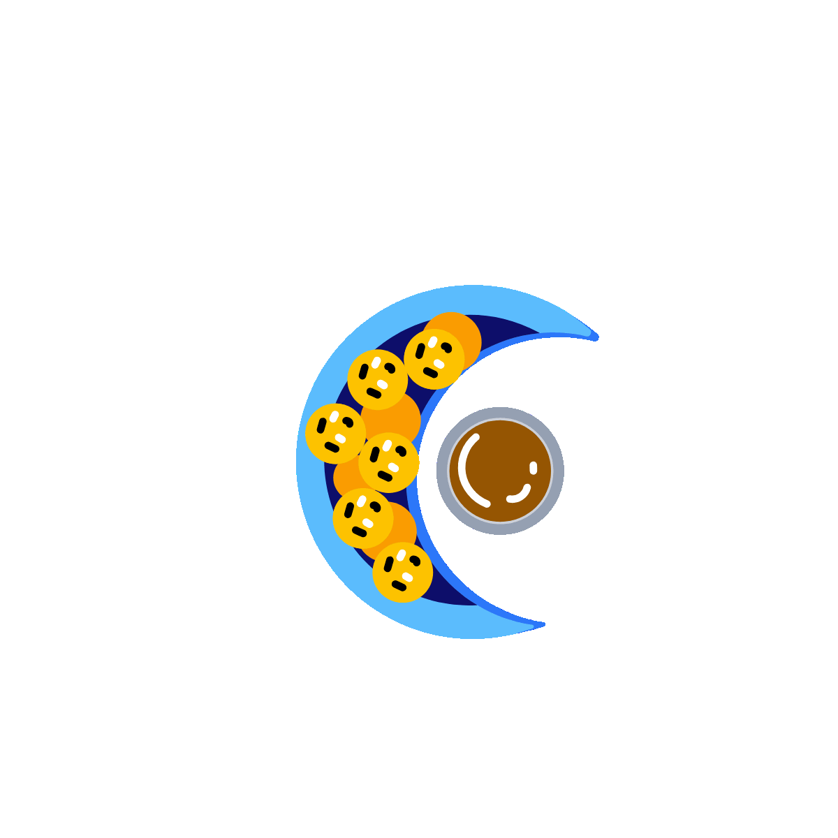 Luqaimat Flat Animated Sticker Design