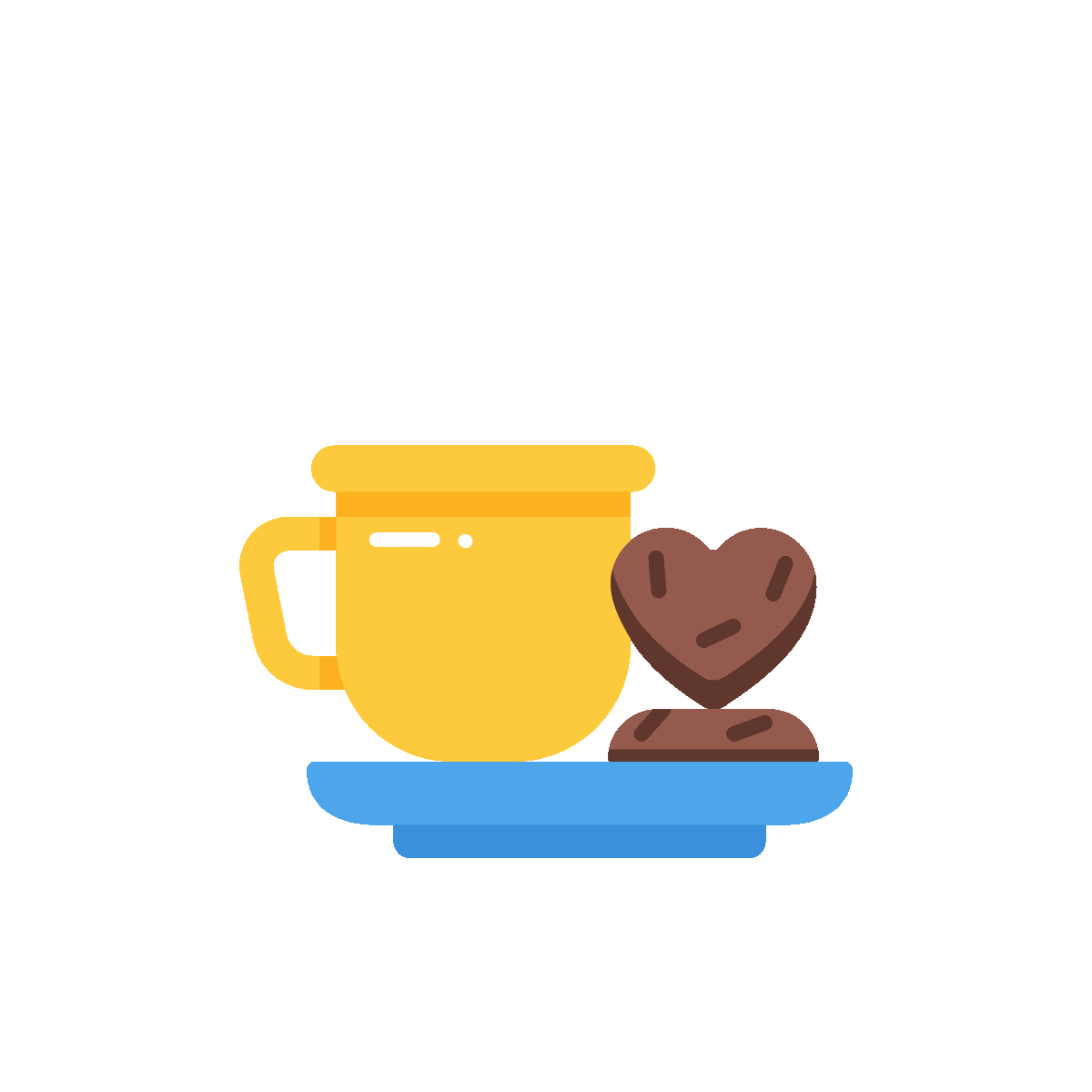 Animated icon of a coffee mug