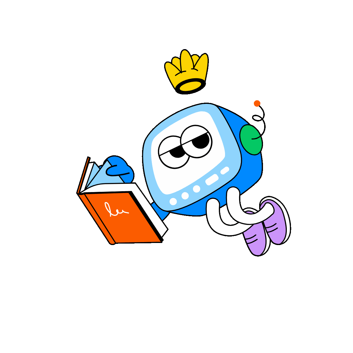 Animated Robot Machine Learning