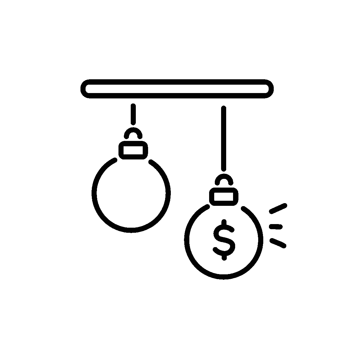 Line Animated Festive Sale Icon Design