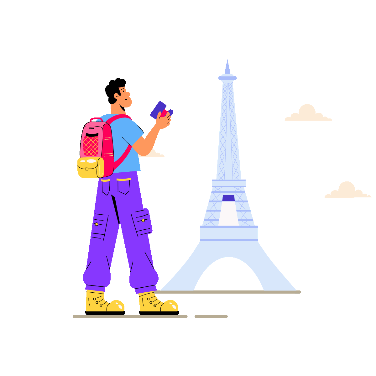 Famous Landmark Travel Scene