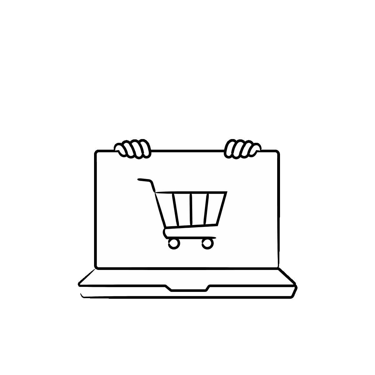 Hand-Drawn Shopping Conversion Doodle Icon