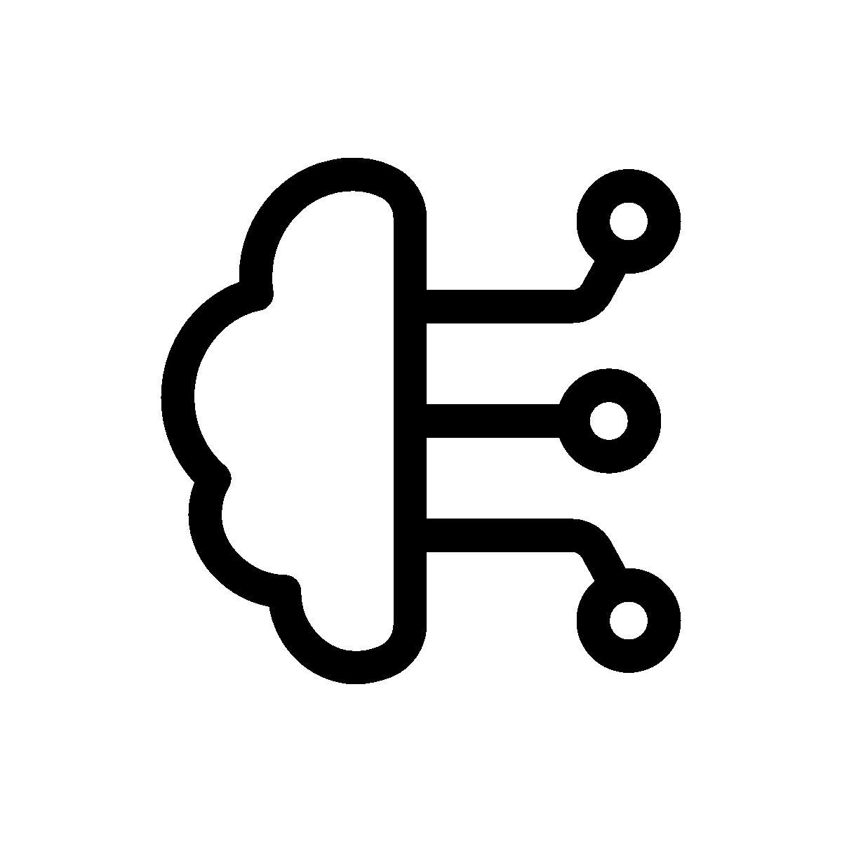 A unique line hover animation of cloud computing