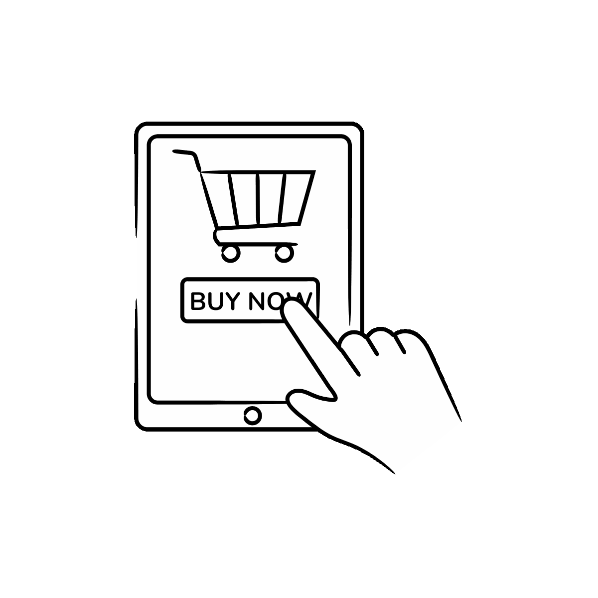 Hand-Drawn Buy Now Doodle Icon Design