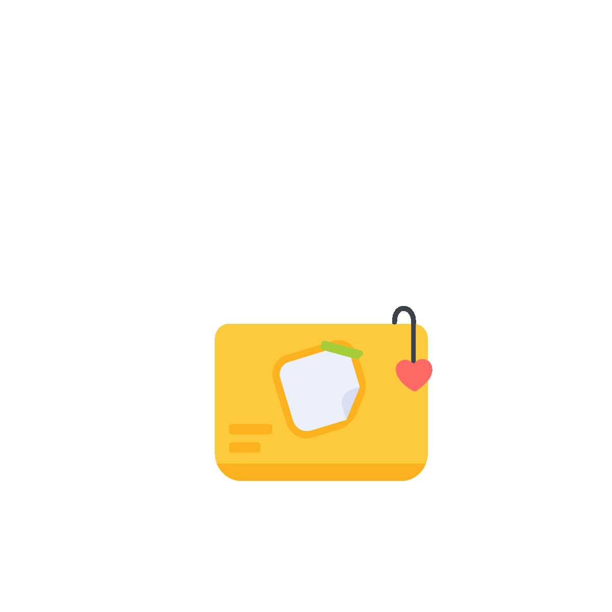 Animated icon of a romantic surprise