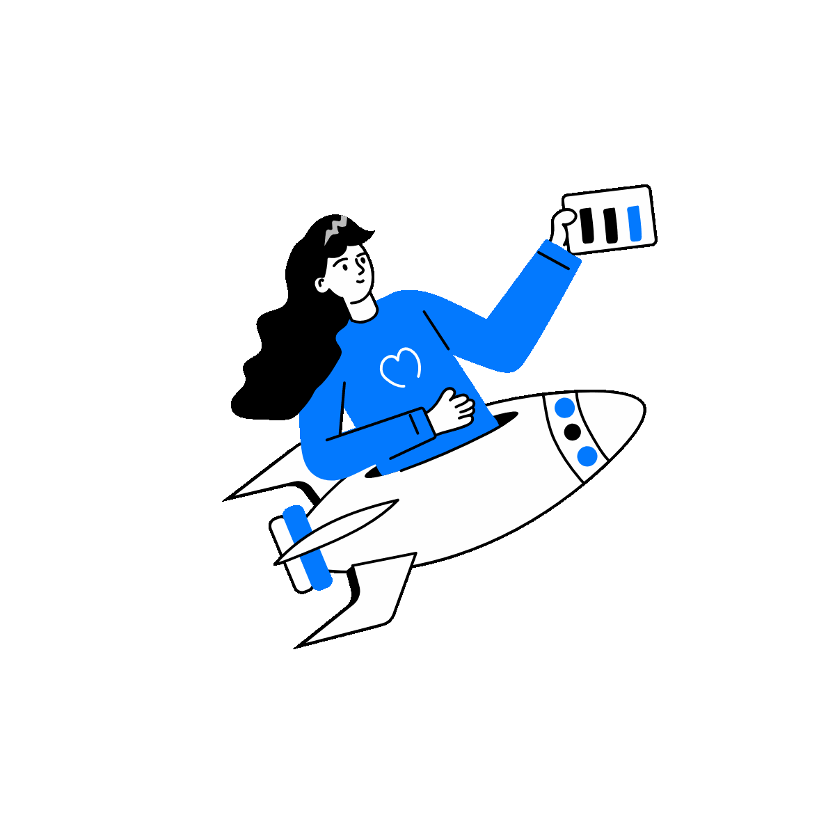 Business Launch Doodle Animated Illustration