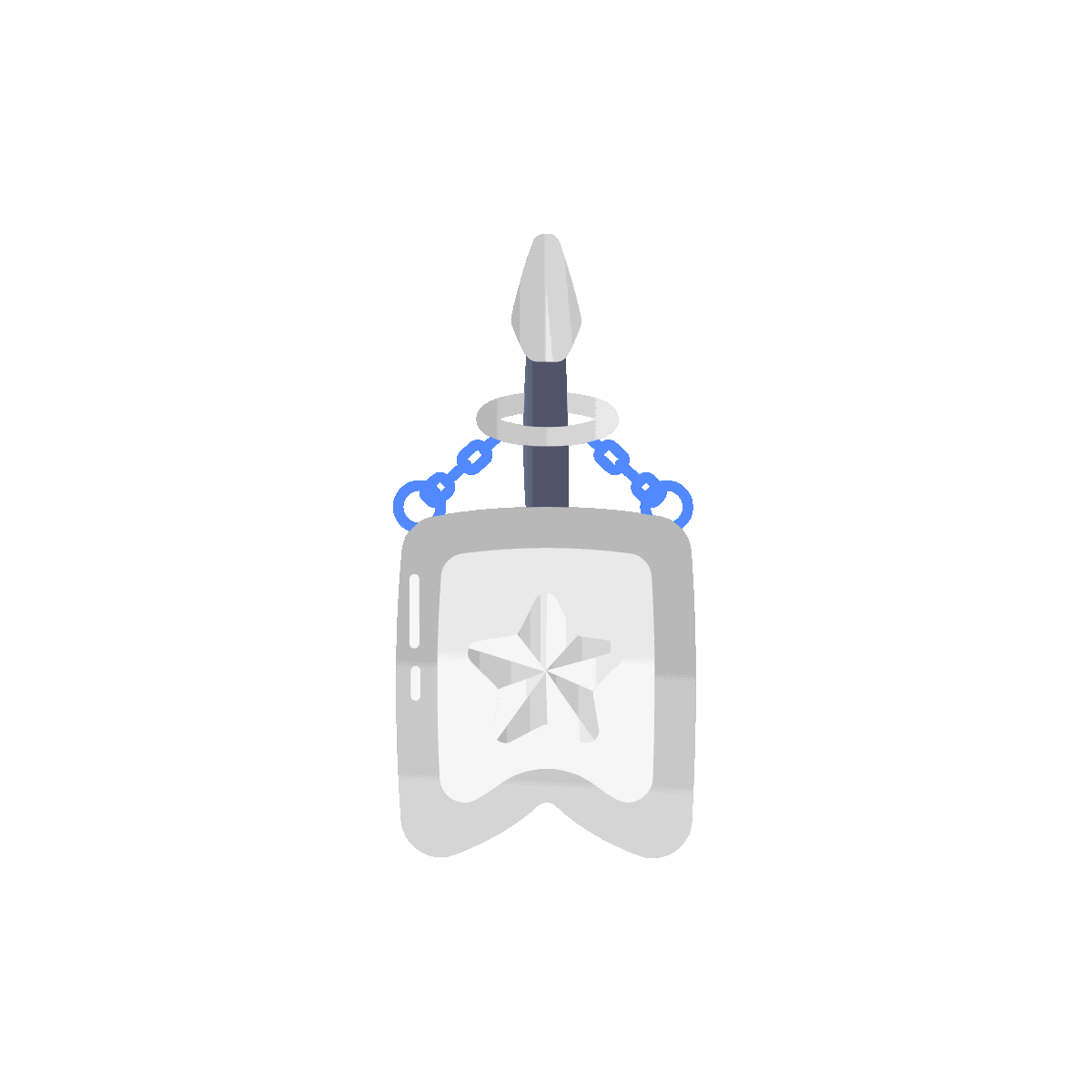 Animated Medieval Blazon Banner Icon