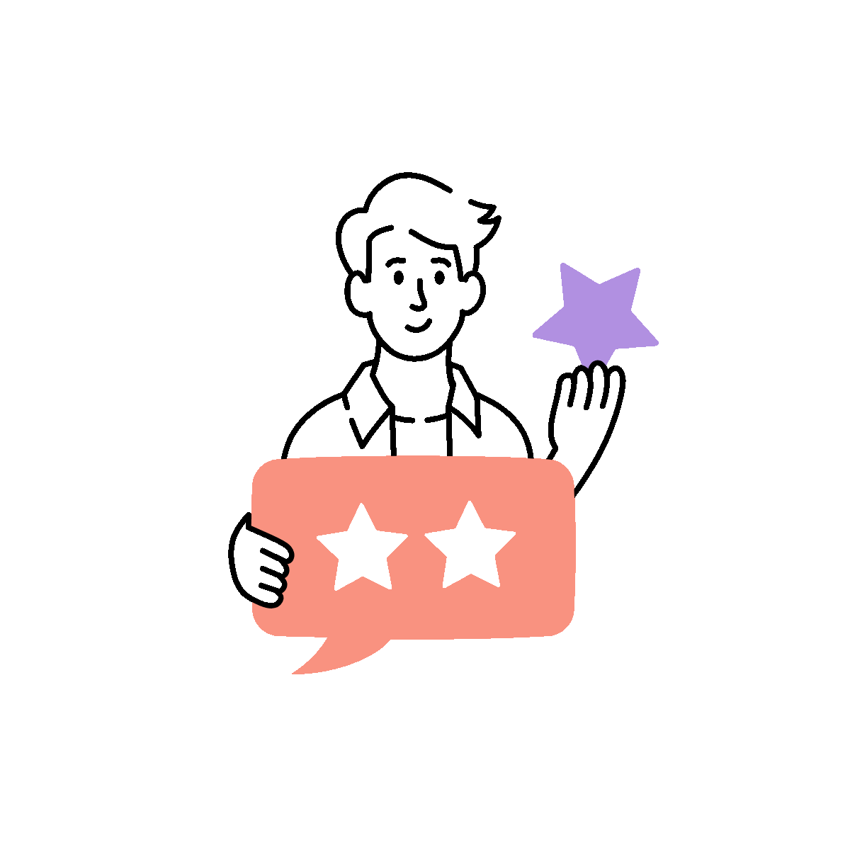 Profile Editing Flat Animated Illustration