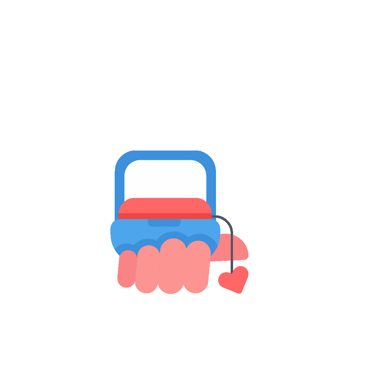 Animated icon of a marriage proposal