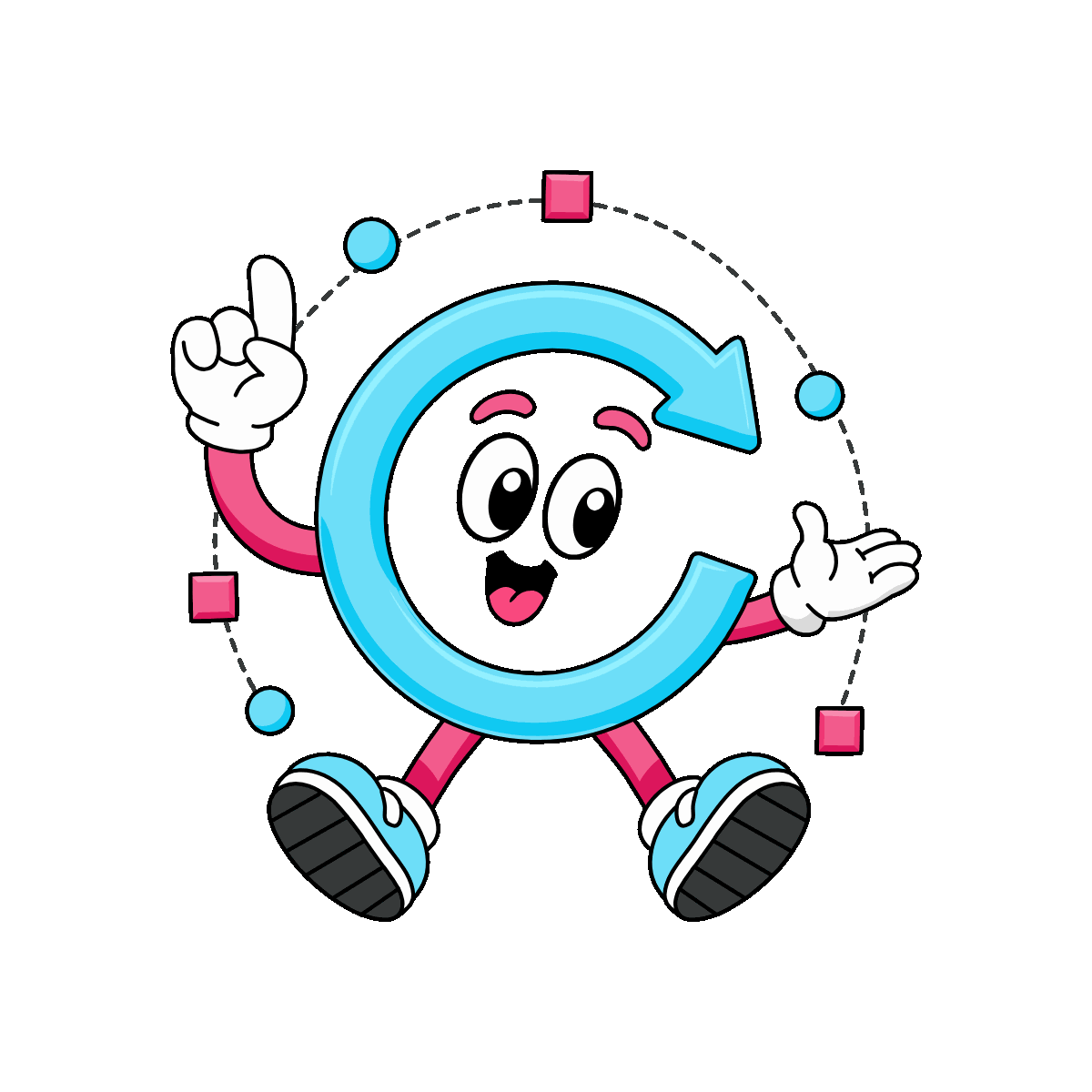 Animated Rotate Tool Character