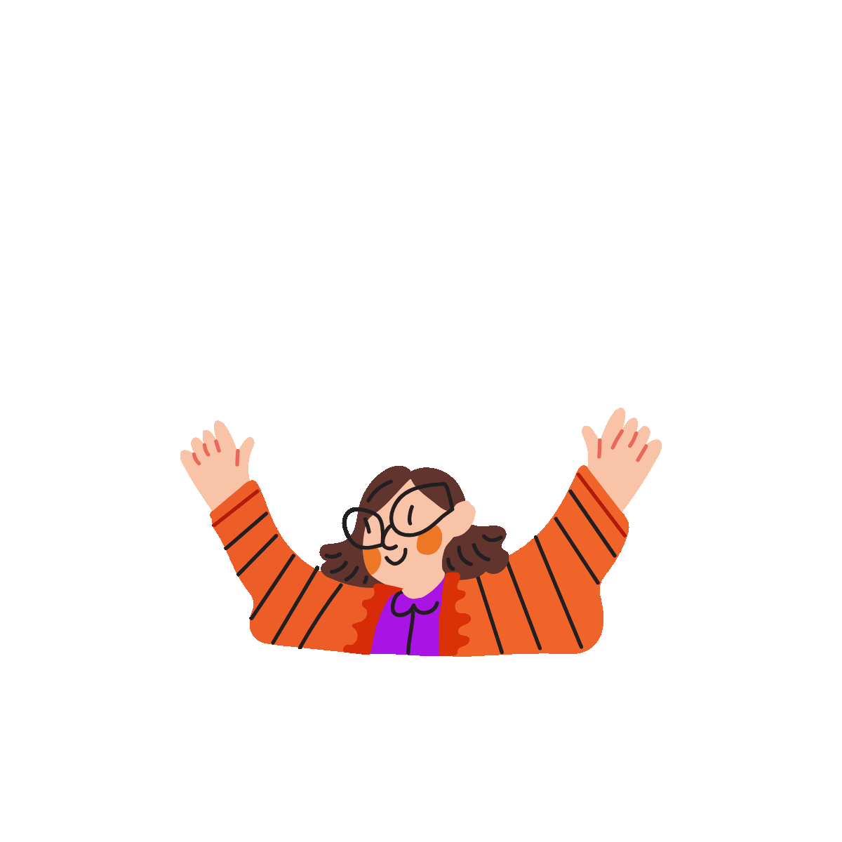 Celebrate Big Flat Animated Sticker Design