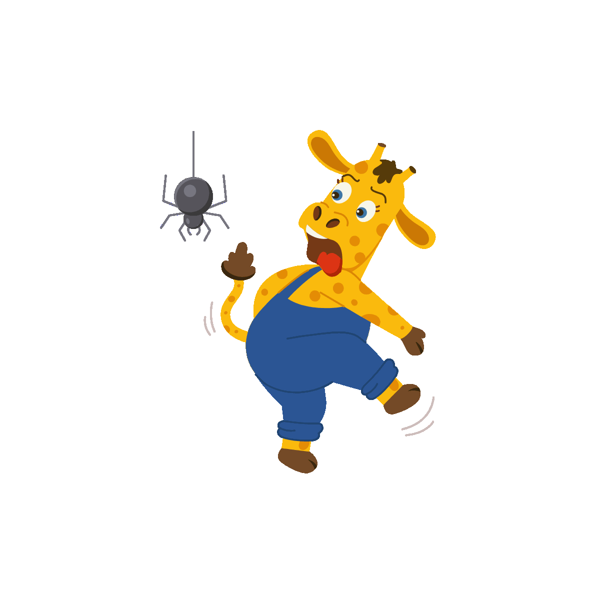 Animated Giraffe Kicking a Soccer Ball