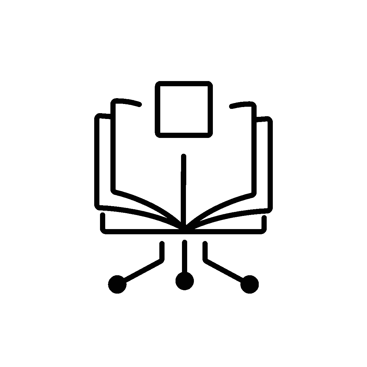 Ready-to-Use AI Book Outline Icon Design