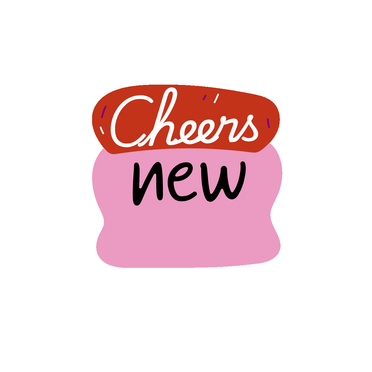 New Hope Flat Animated Sticker Design