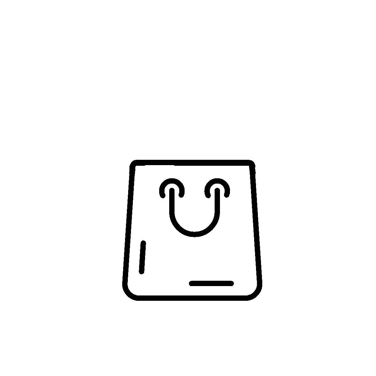 Easy editable linear icon for shopping review
