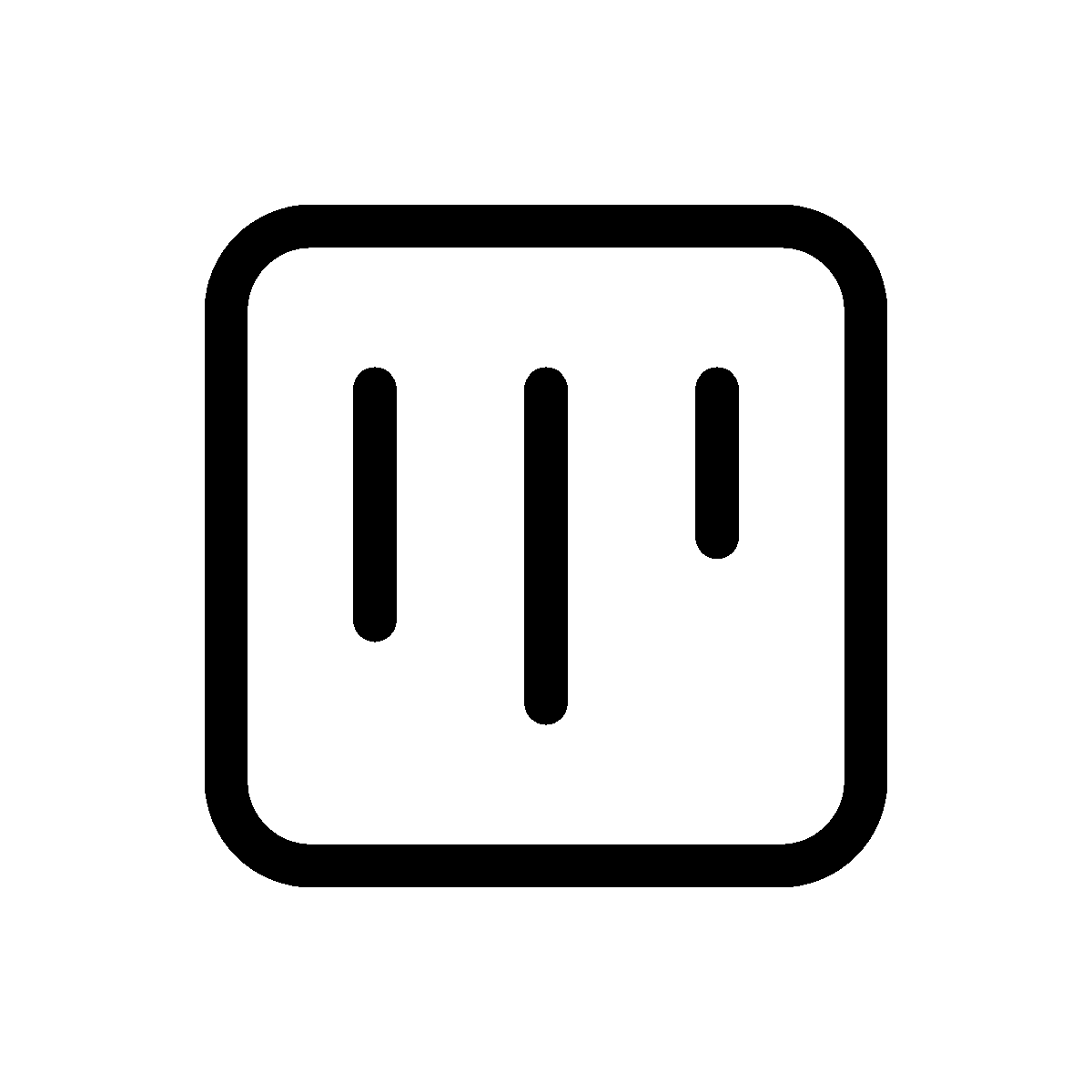 Hover animation of statistics, outline design