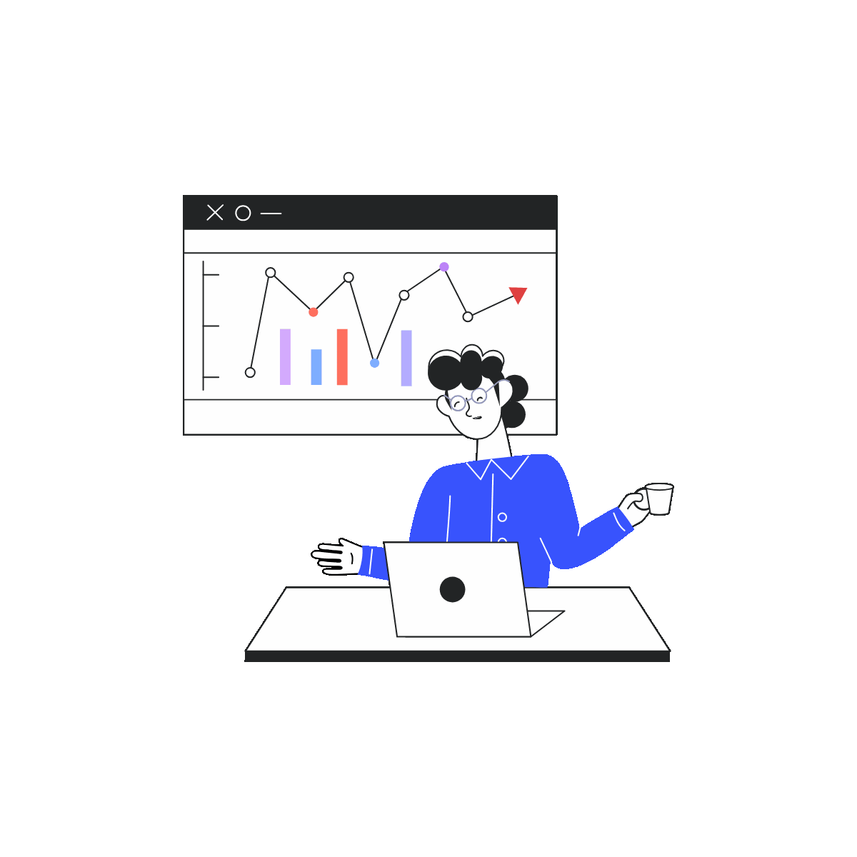 Animated Linear Online Statistics Art