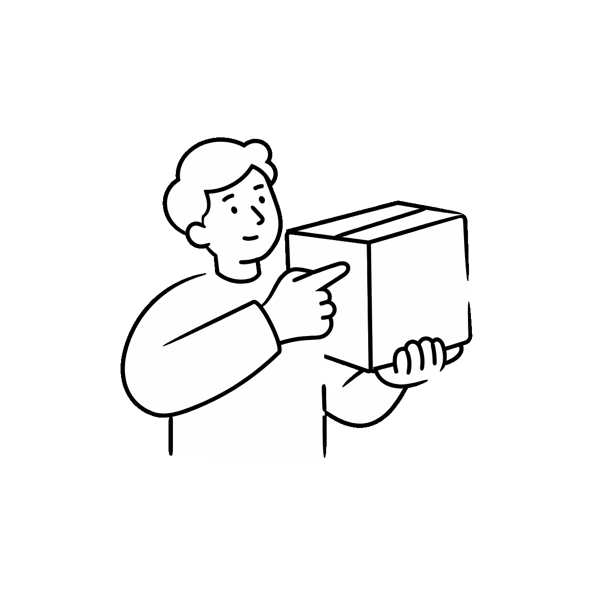 Hand-Drawn Order Received Doodle Icon Design