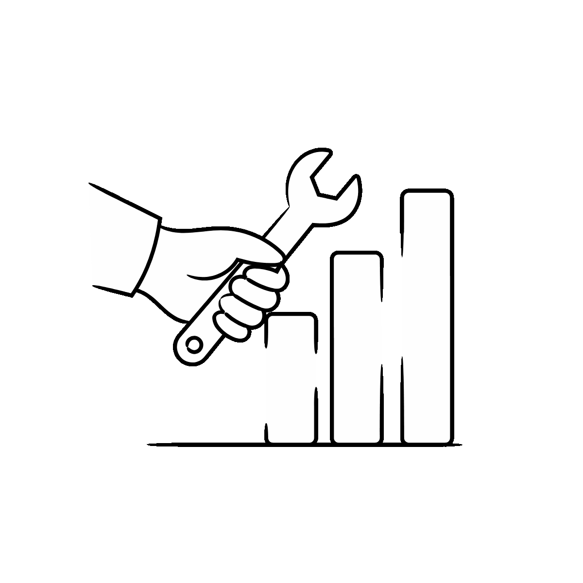 Hand-Drawn Conversion Management Doodle Icon