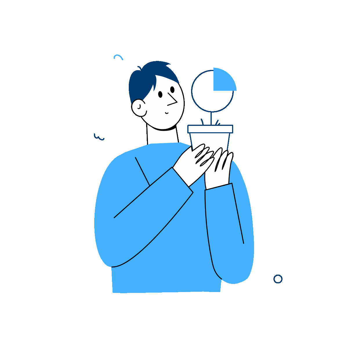 Business Growth Drawing Illustration