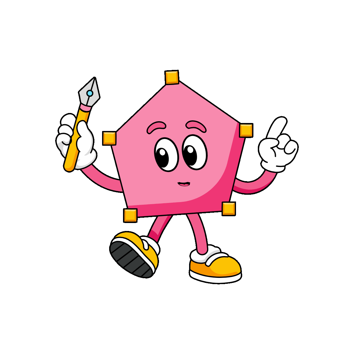 Animated Polygon Tool Character