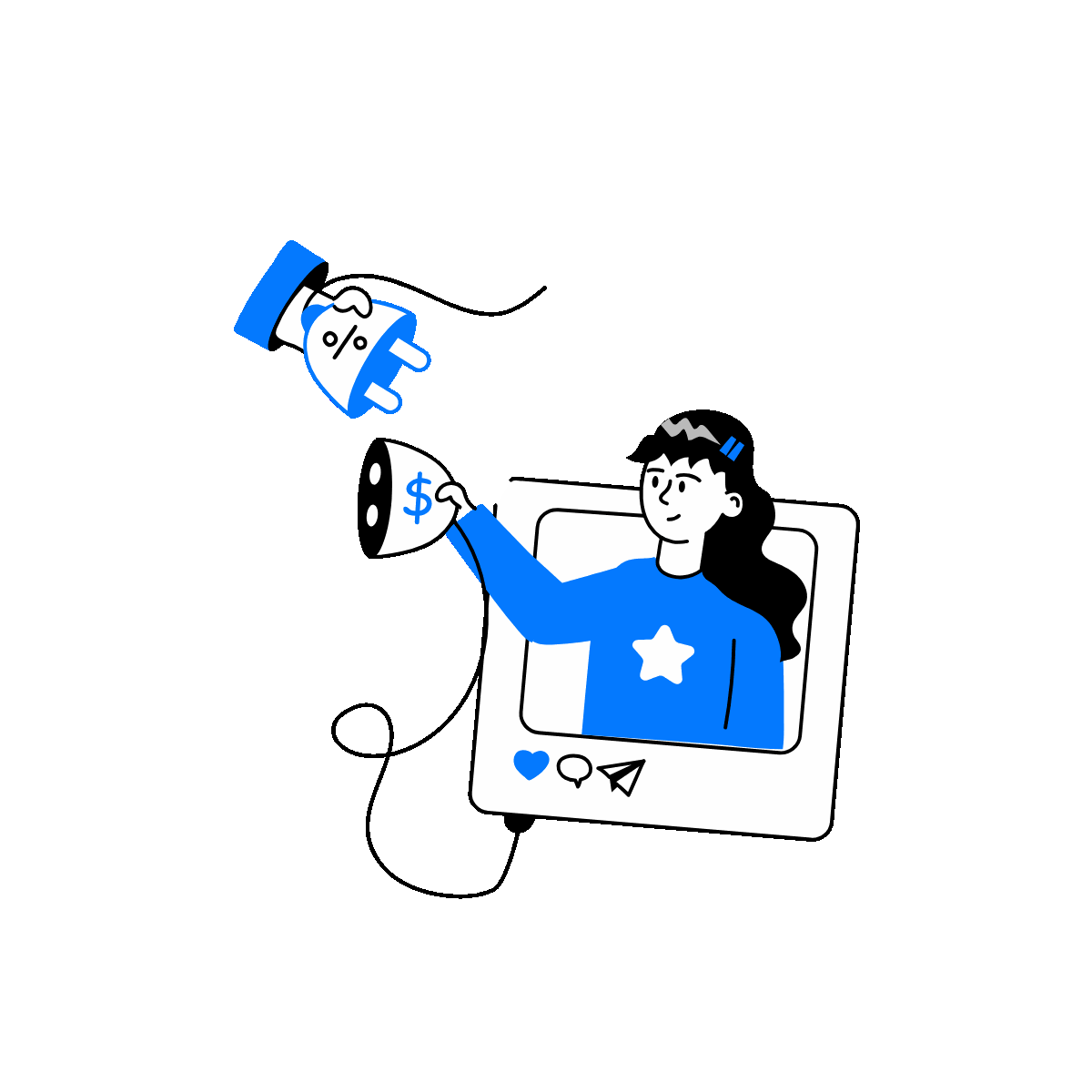 Connect Business Doodle Animated Illustration