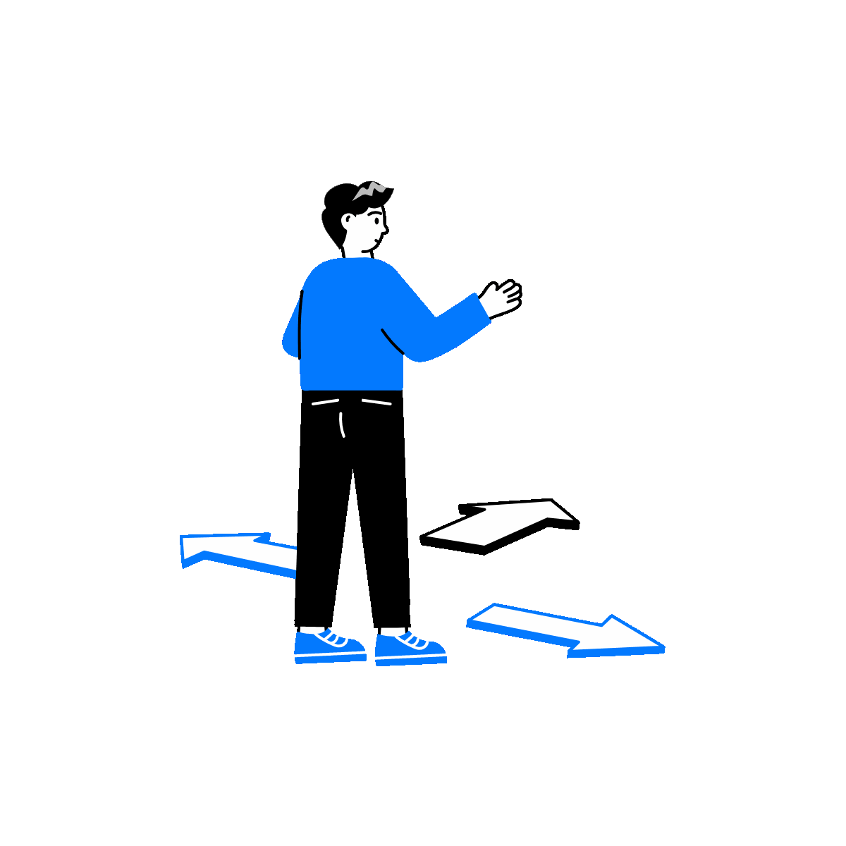 Decision Making Doodle Animated Illustration