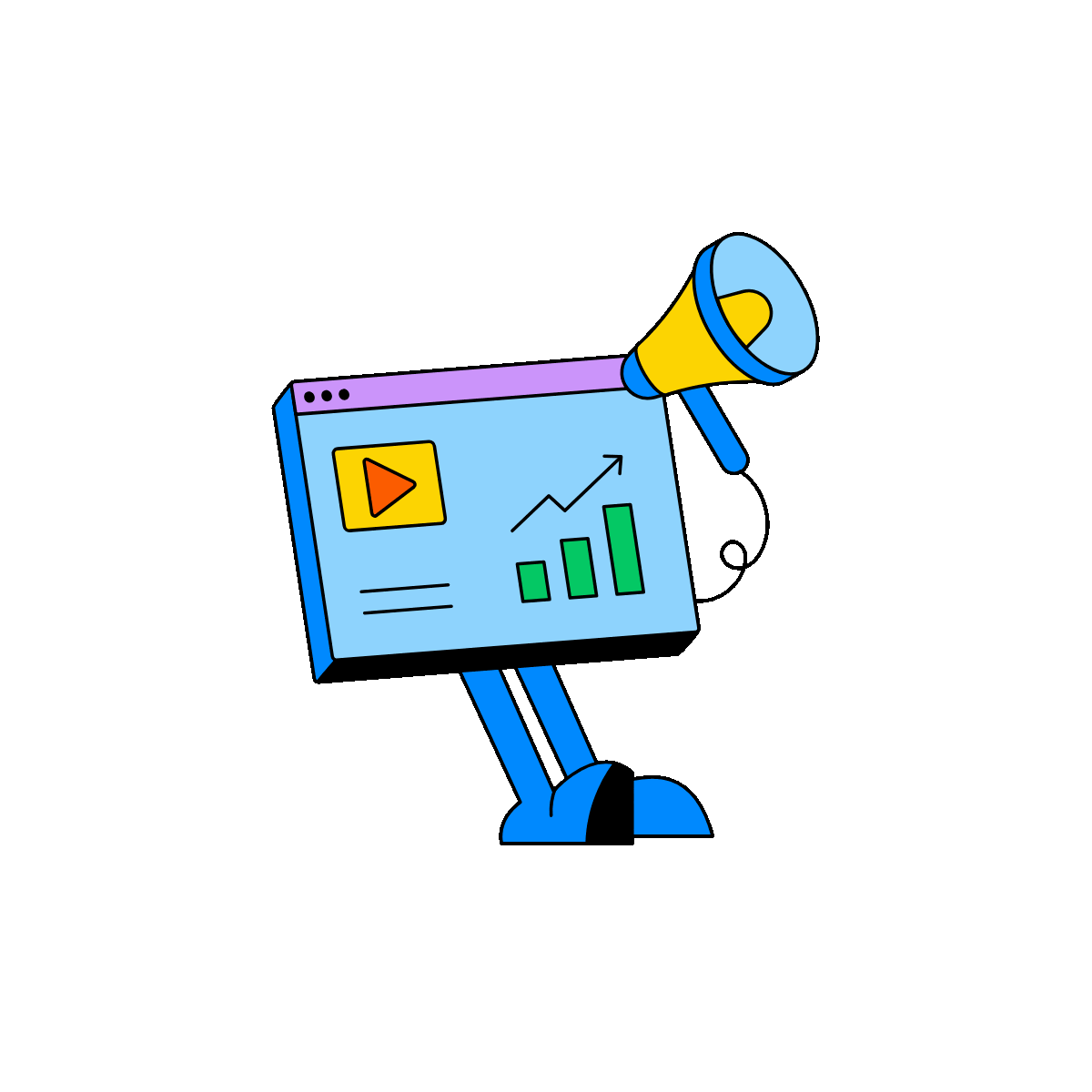 Animated Digital Marketing Analytics