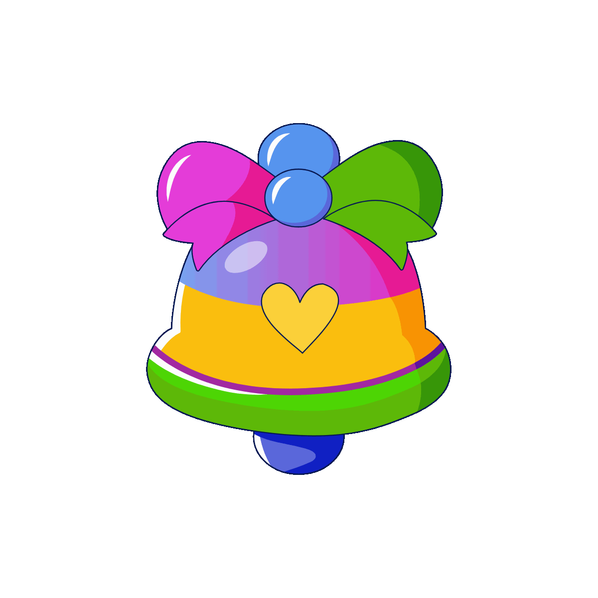 Bell Alert Flat Animated Icon Design
