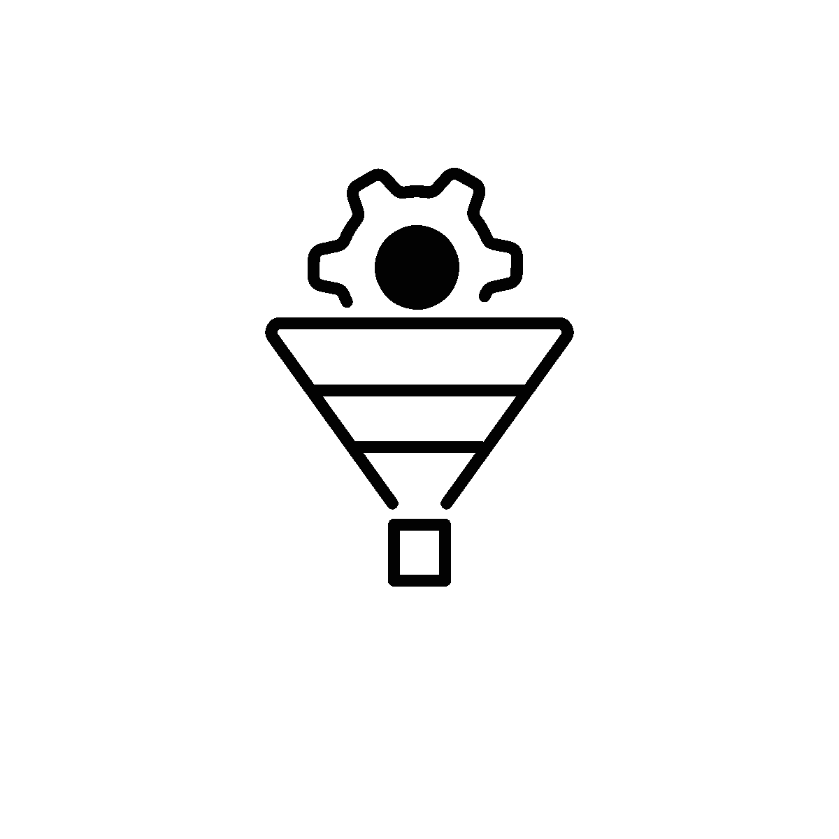 Outline Animated Data Processing Icon