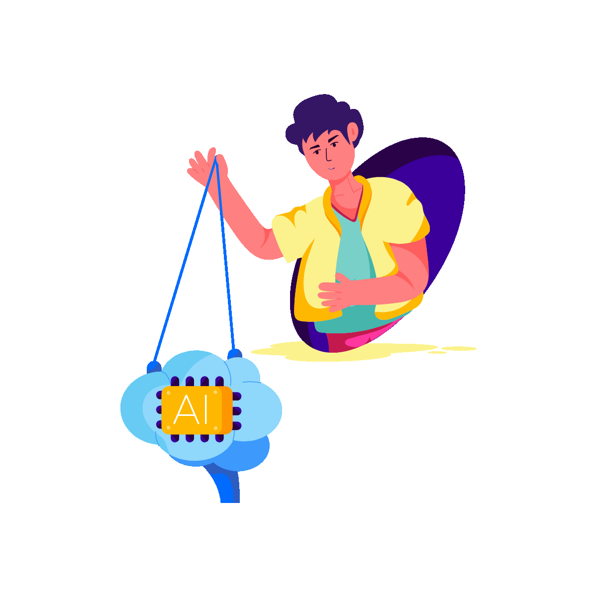 Artificial Intelligence Chip Concept