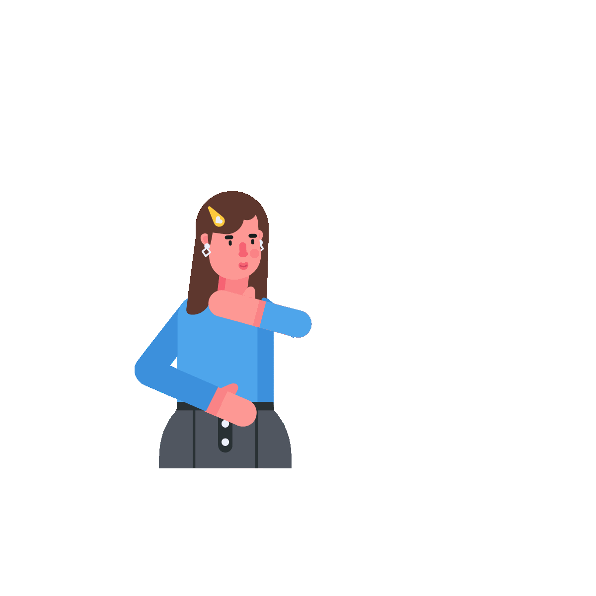 Animated icon of dreaming of love