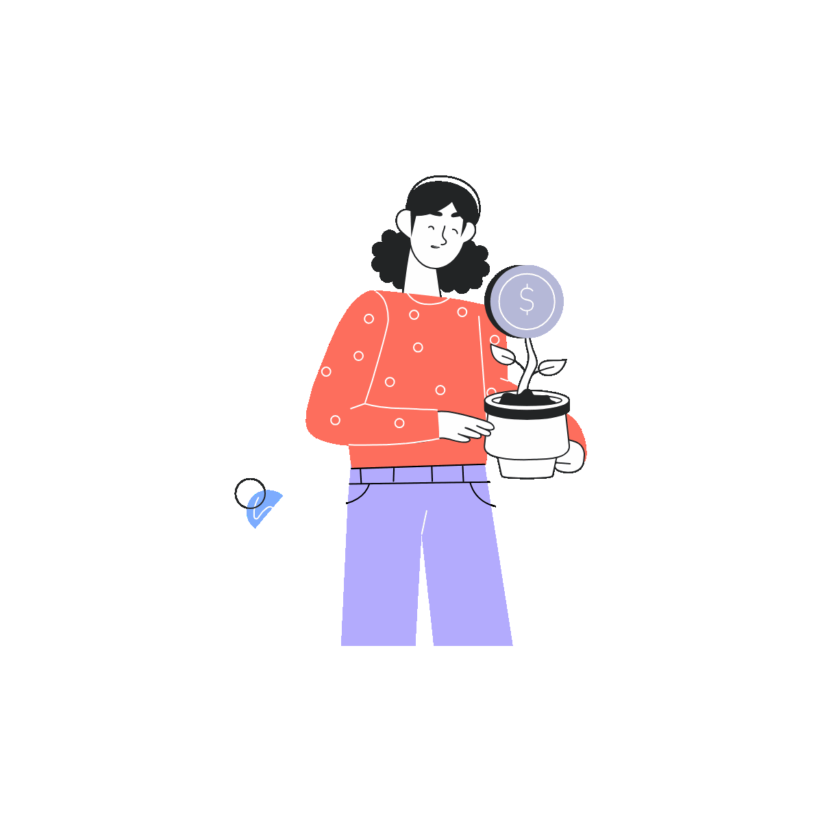 Animated Linear Investment Growth Art