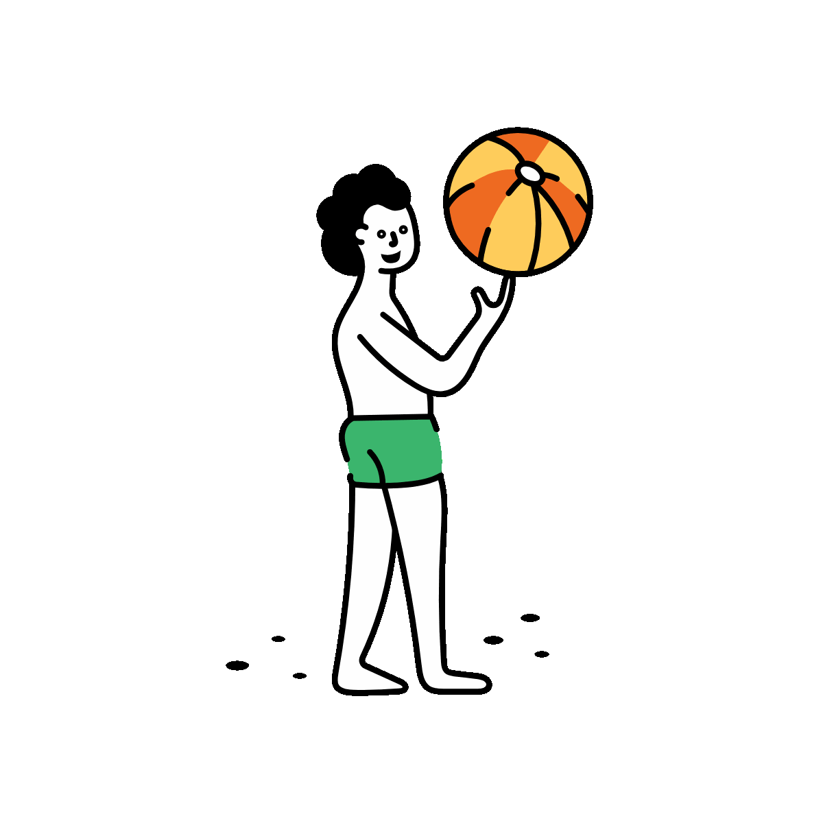 Playing Volleyball