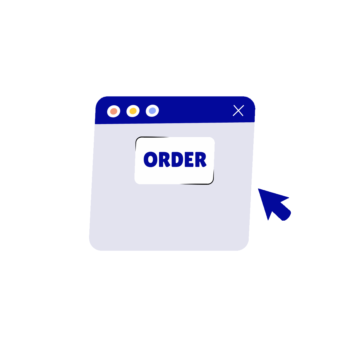 Ordering Website Flat Animated Illustration
