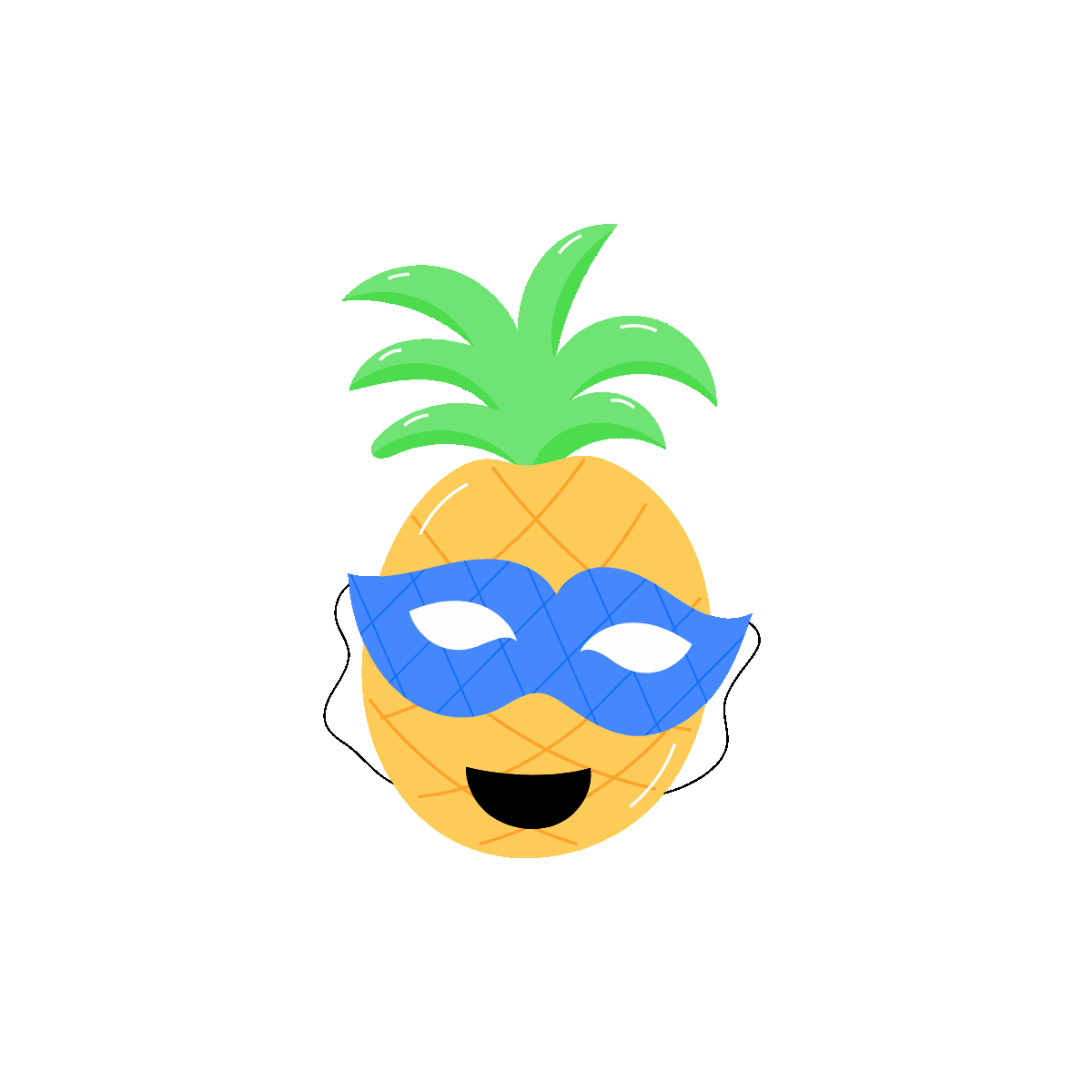 Pineapple Emoji Animated Sticker