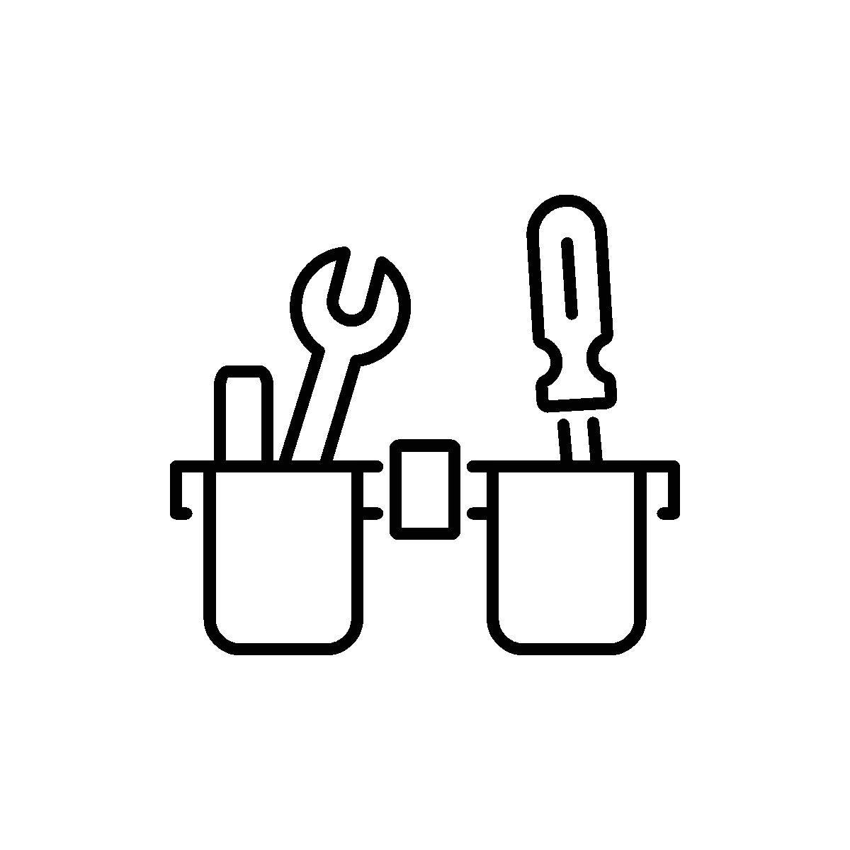 Animated icon of a carpenter belt tool