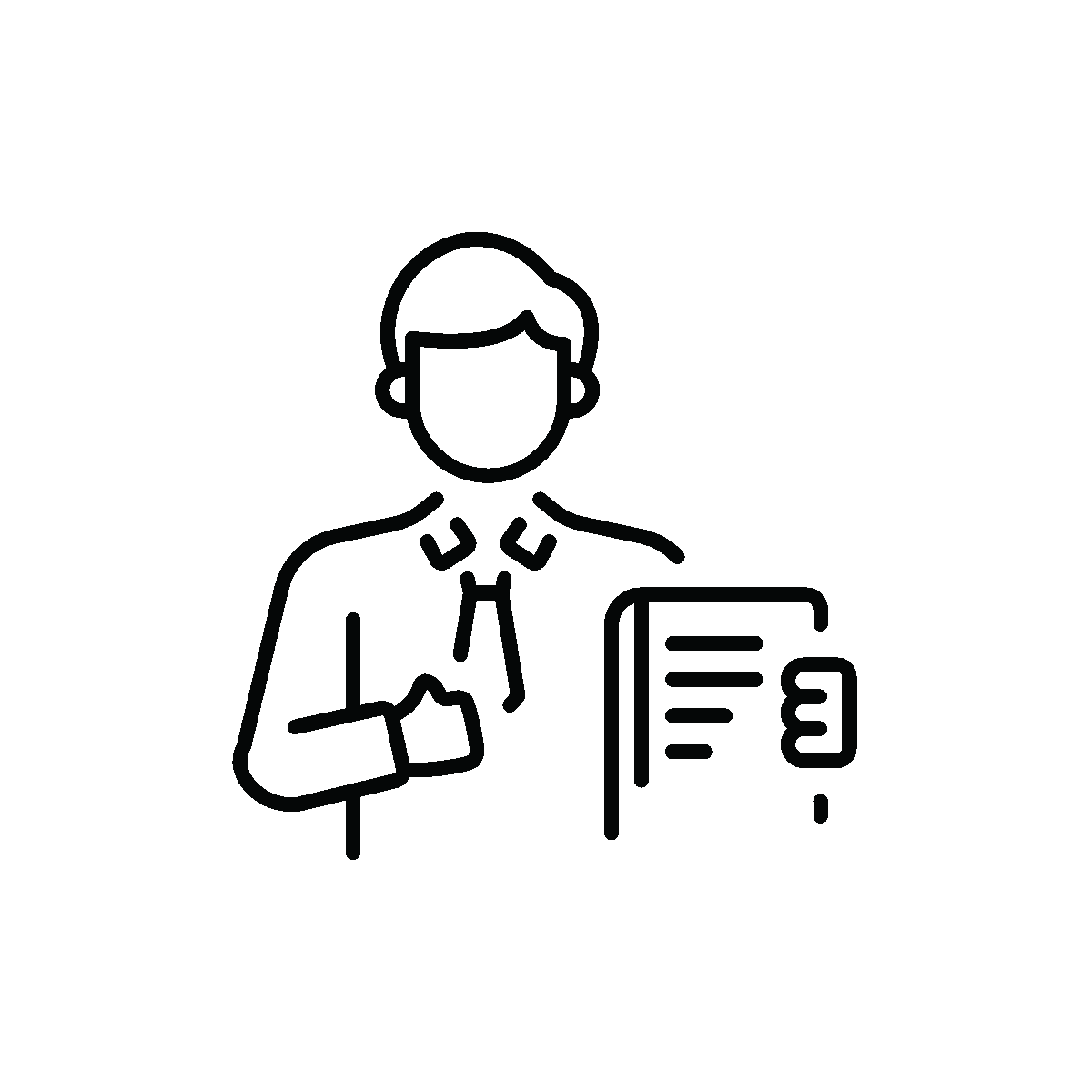 Animated lawyer legal service provider