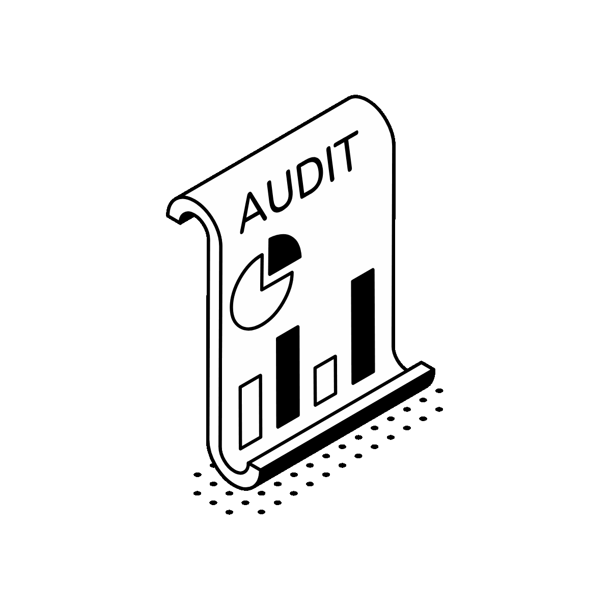 Animated Audit Report File Illustration