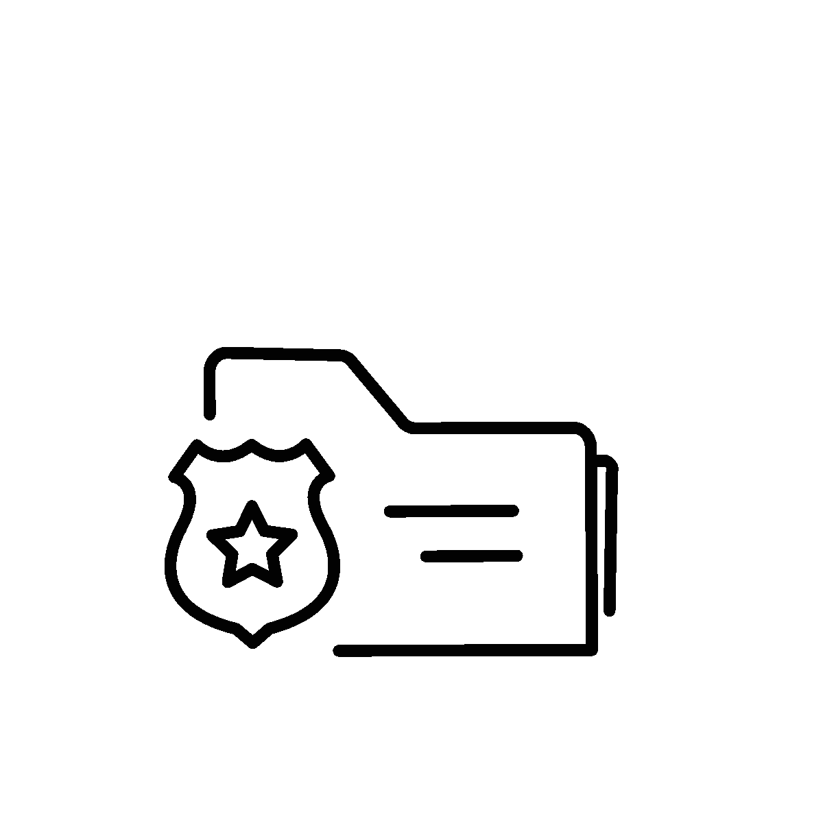 Latest Case File line animated icon