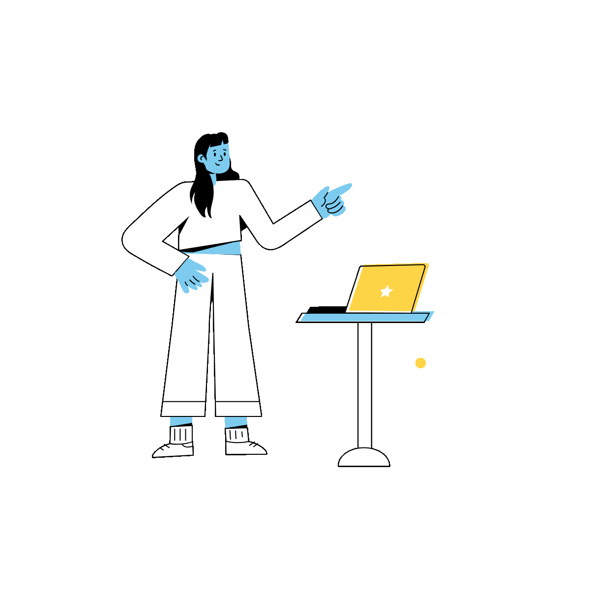 Data Analyst Outline Mini Animation