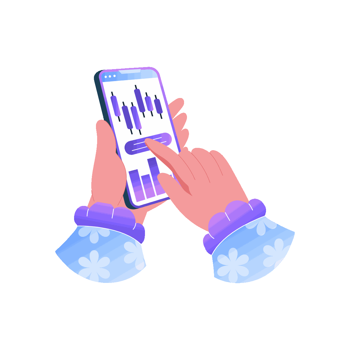 Trading App Finance Illustration