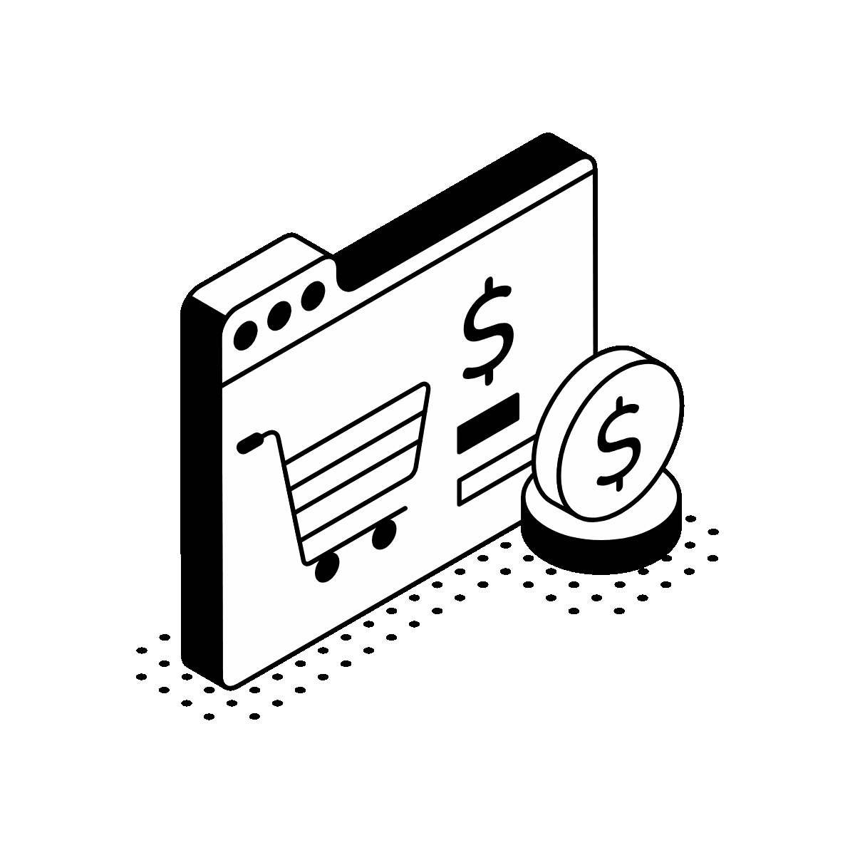 Animated Isometric Checkout Processing