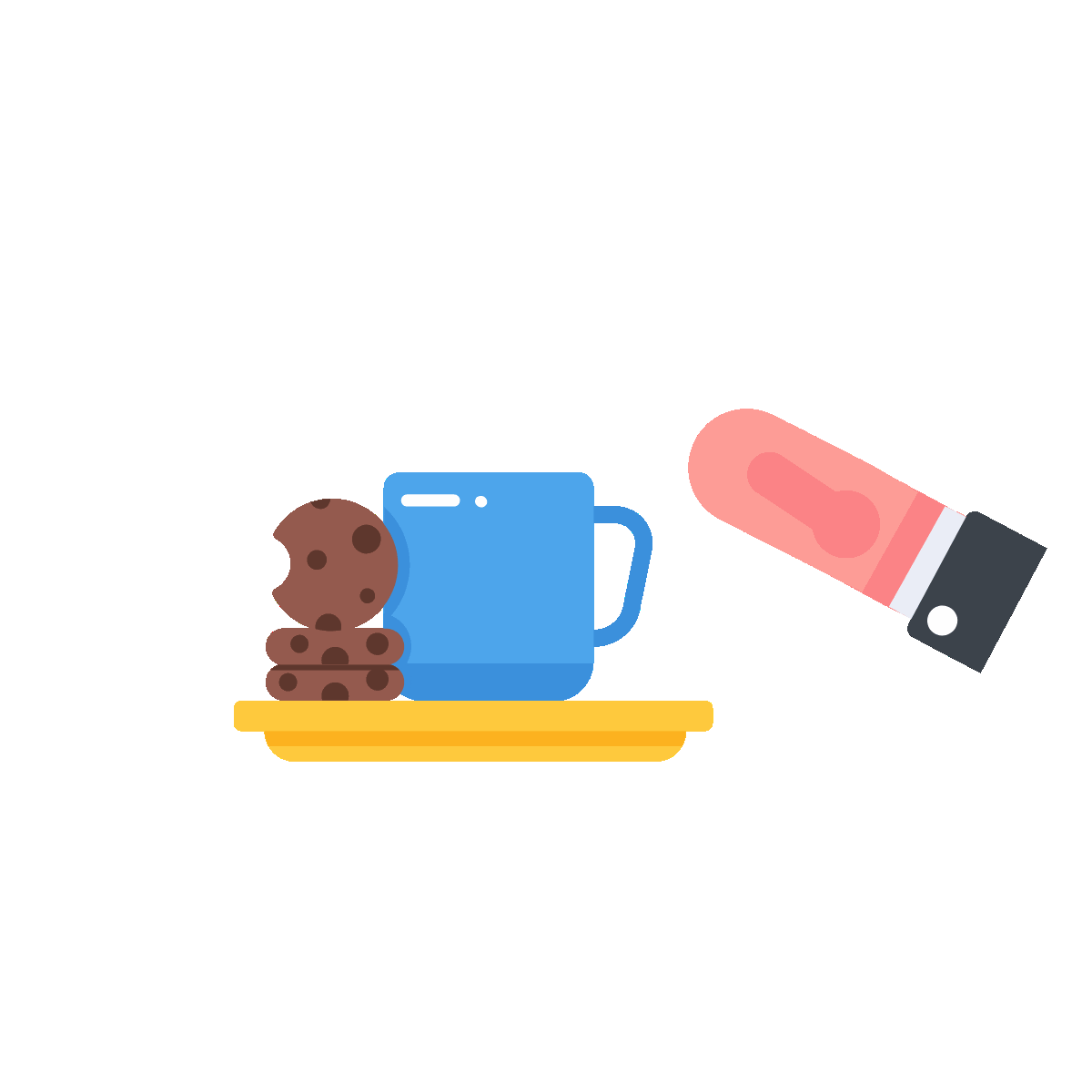 Animated icon of a coffee date