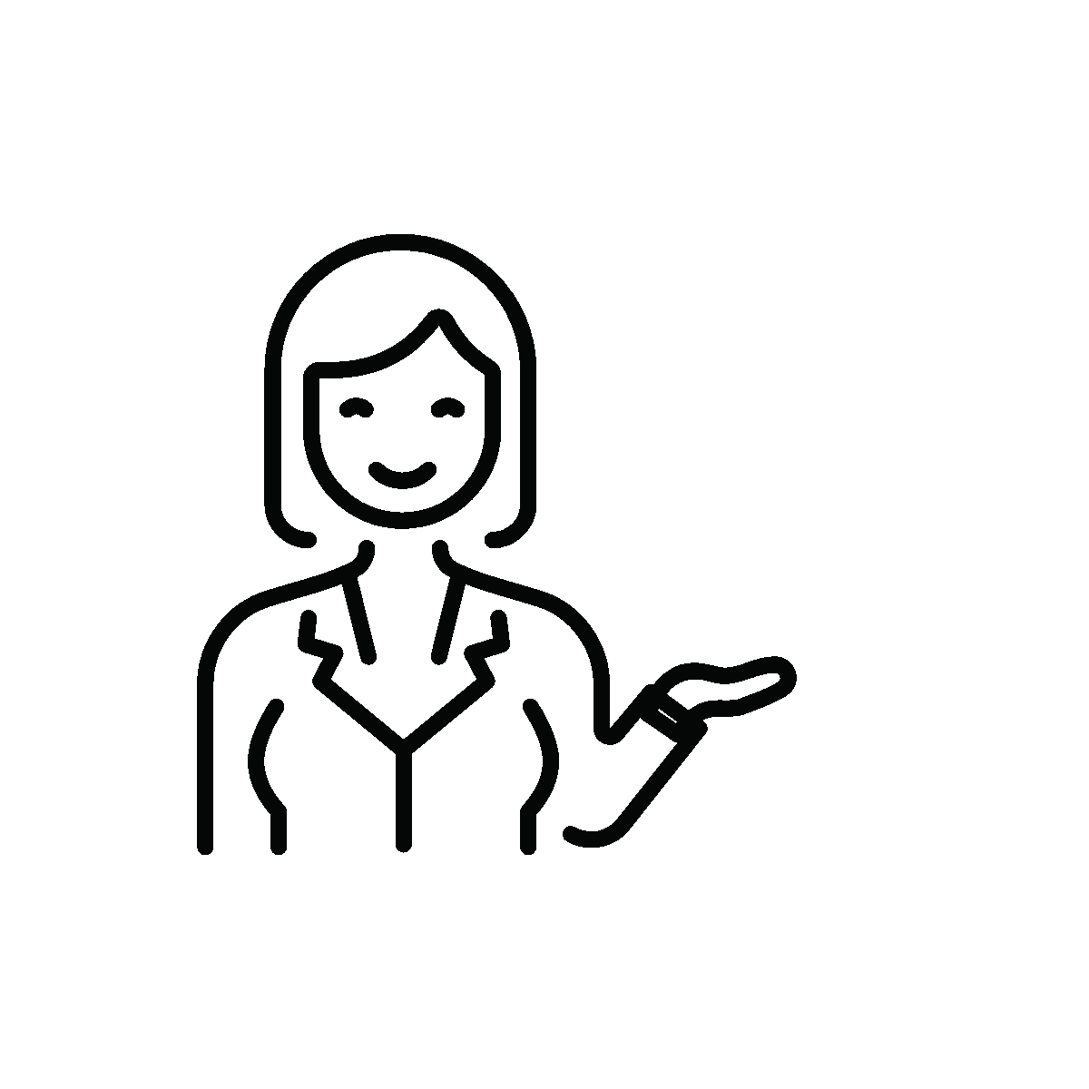 Animated estate agent sales professional