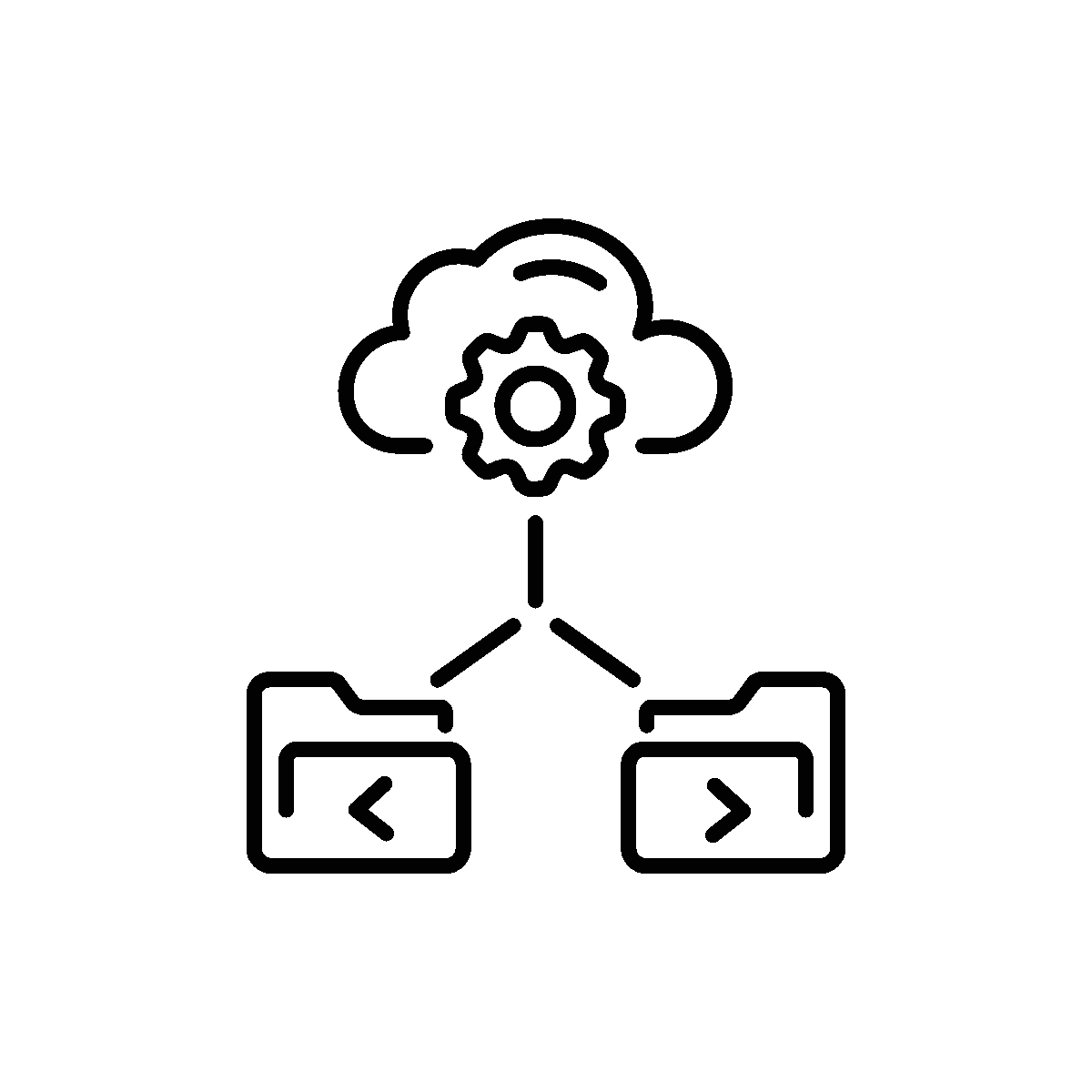 Distributed Cloud Line Animated Icon